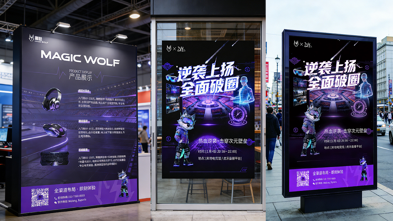 魔狼 MGAIC WOLF | 电竞品牌设计（图ZNDAxNDg3NjUy） - 品牌 - 站酷设计师朝堂愚公原创素材 - 站酷ZCOOL