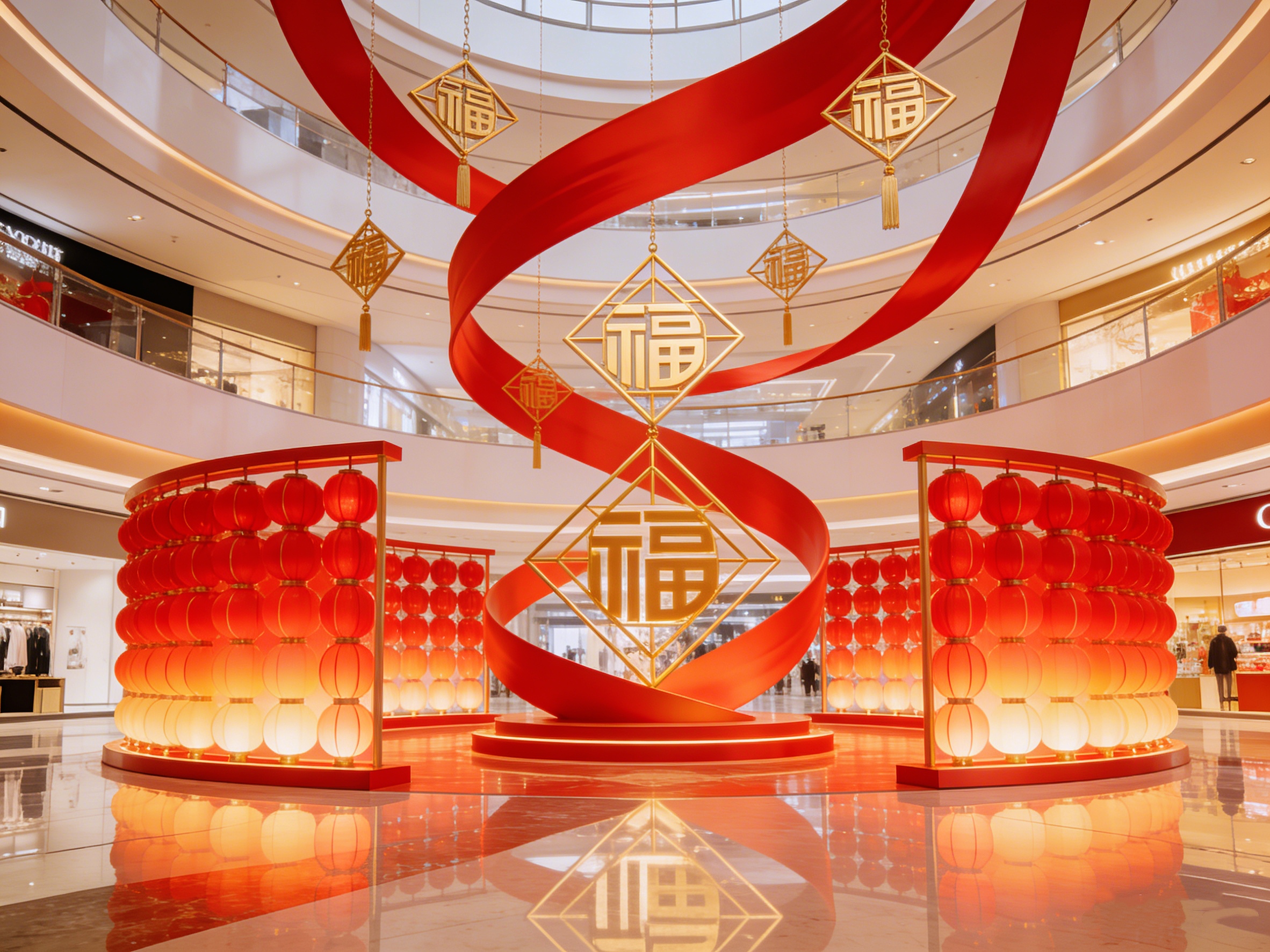 汕头潮州揭阳梅州购物中心新年美陈：沉浸式场景设计公司这样搭（图ZMTUzNzMxNjA=） - 资讯 - 站酷设计师新锐策展设计圈原创素材 - 站酷ZCOOL