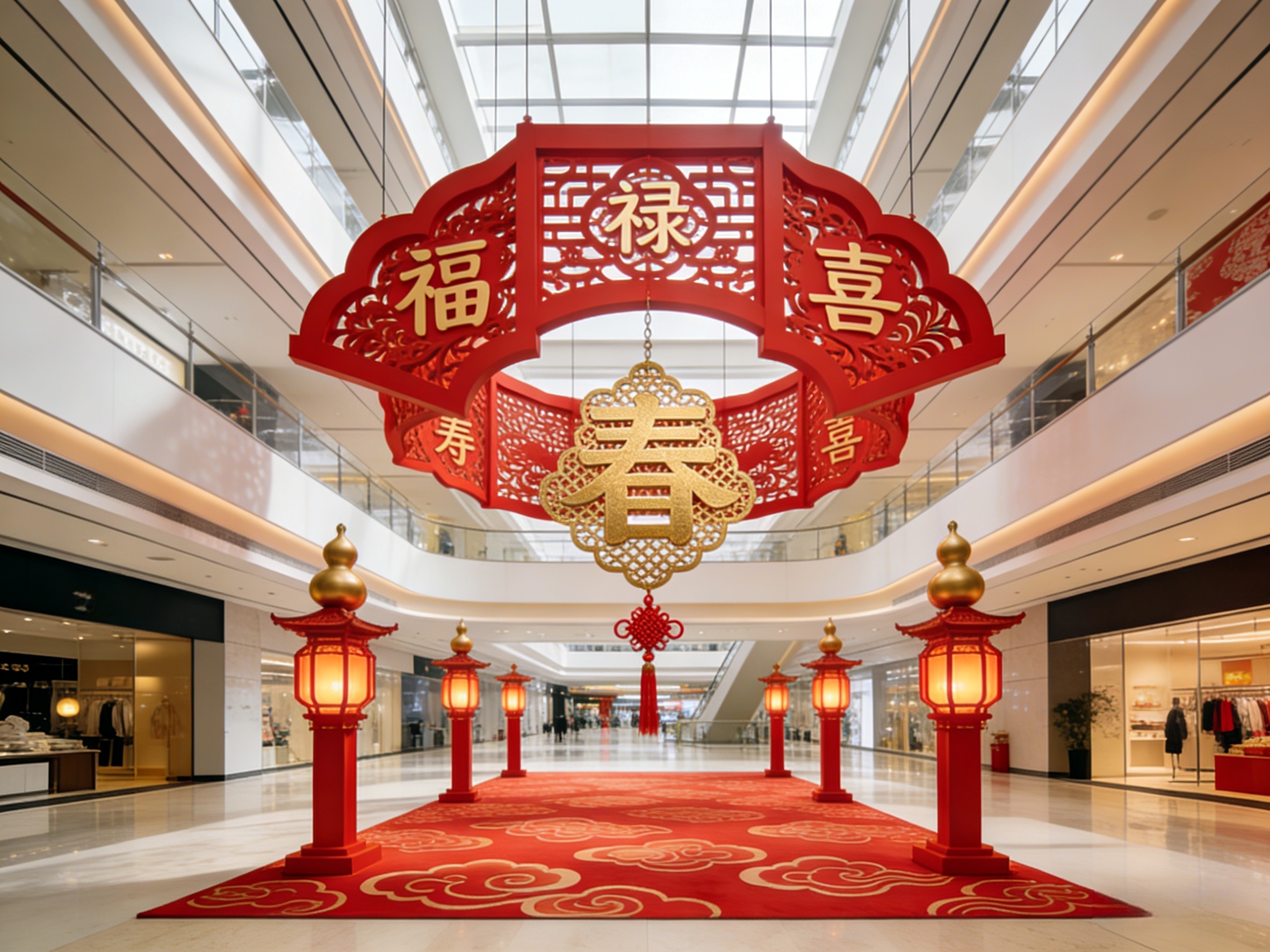 汕头潮州揭阳梅州购物中心新年美陈：沉浸式场景设计公司这样搭（图ZMTUzNzMxNjQ=） - 资讯 - 站酷设计师新锐策展设计圈原创素材 - 站酷ZCOOL