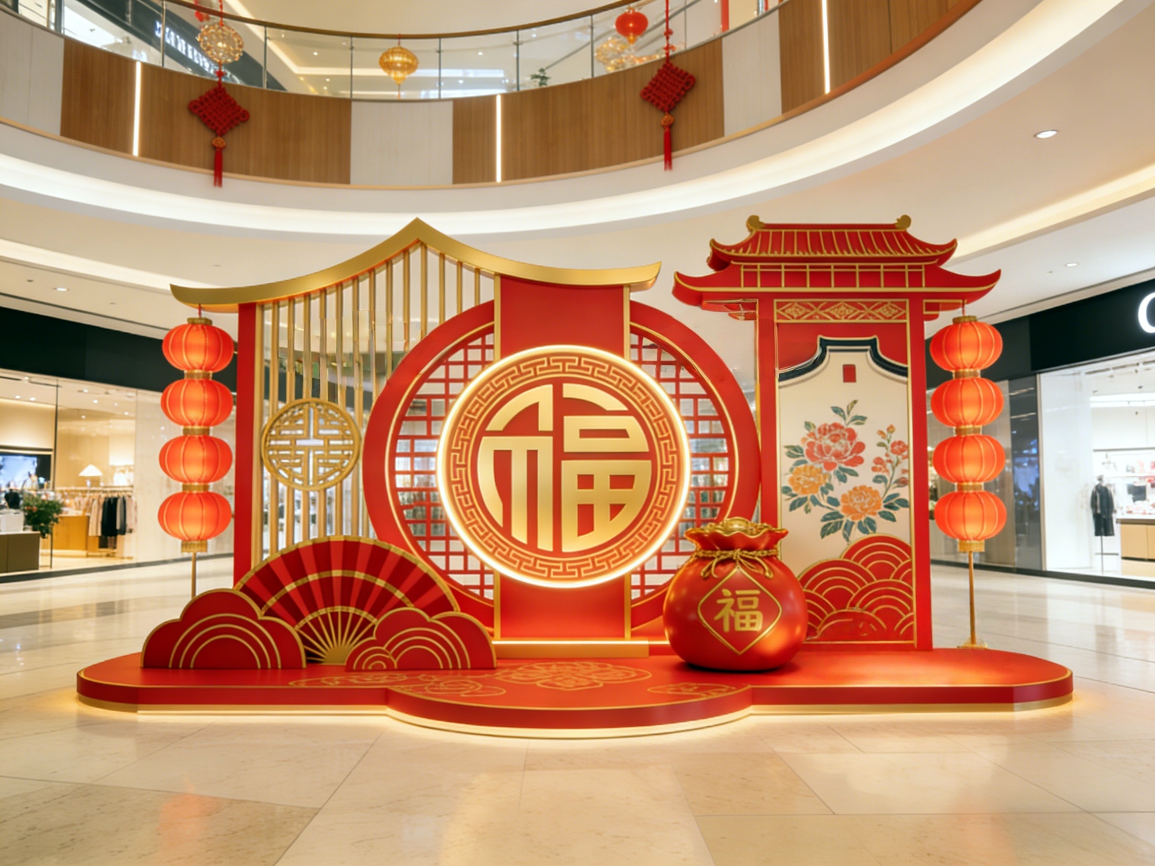 汕头潮州揭阳梅州购物中心新年美陈：沉浸式场景设计公司这样搭（图ZMTUzNzMxNzI=） - 资讯 - 站酷设计师新锐策展设计圈原创素材 - 站酷ZCOOL