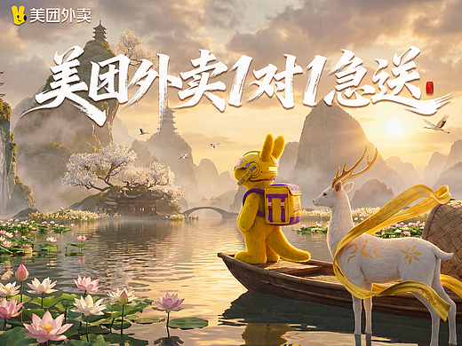 仙行团团：瑞鹿踏云，团团1对1急送一骑绝尘送暖归