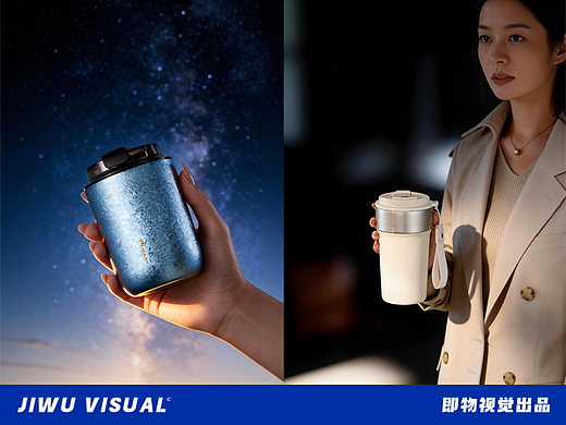 【AICG赋能】 钛咖啡杯保温杯玻璃杯壶拍摄创意海报图