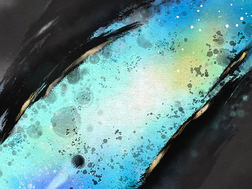 板绘水墨-流浪地球系列