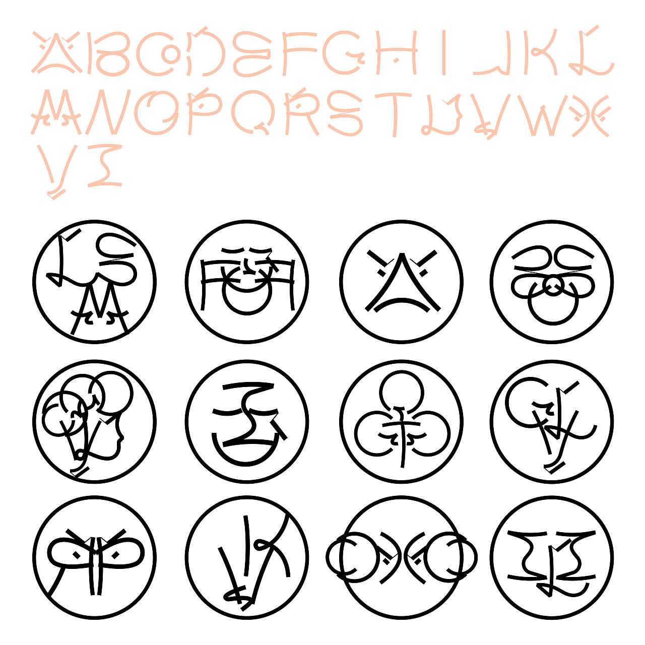 A Typeface as a Gift（图ZNDAxNTAwMTUy） - 字体/字形 - 站酷设计师花劍Huajian原创素材 - 站酷ZCOOL