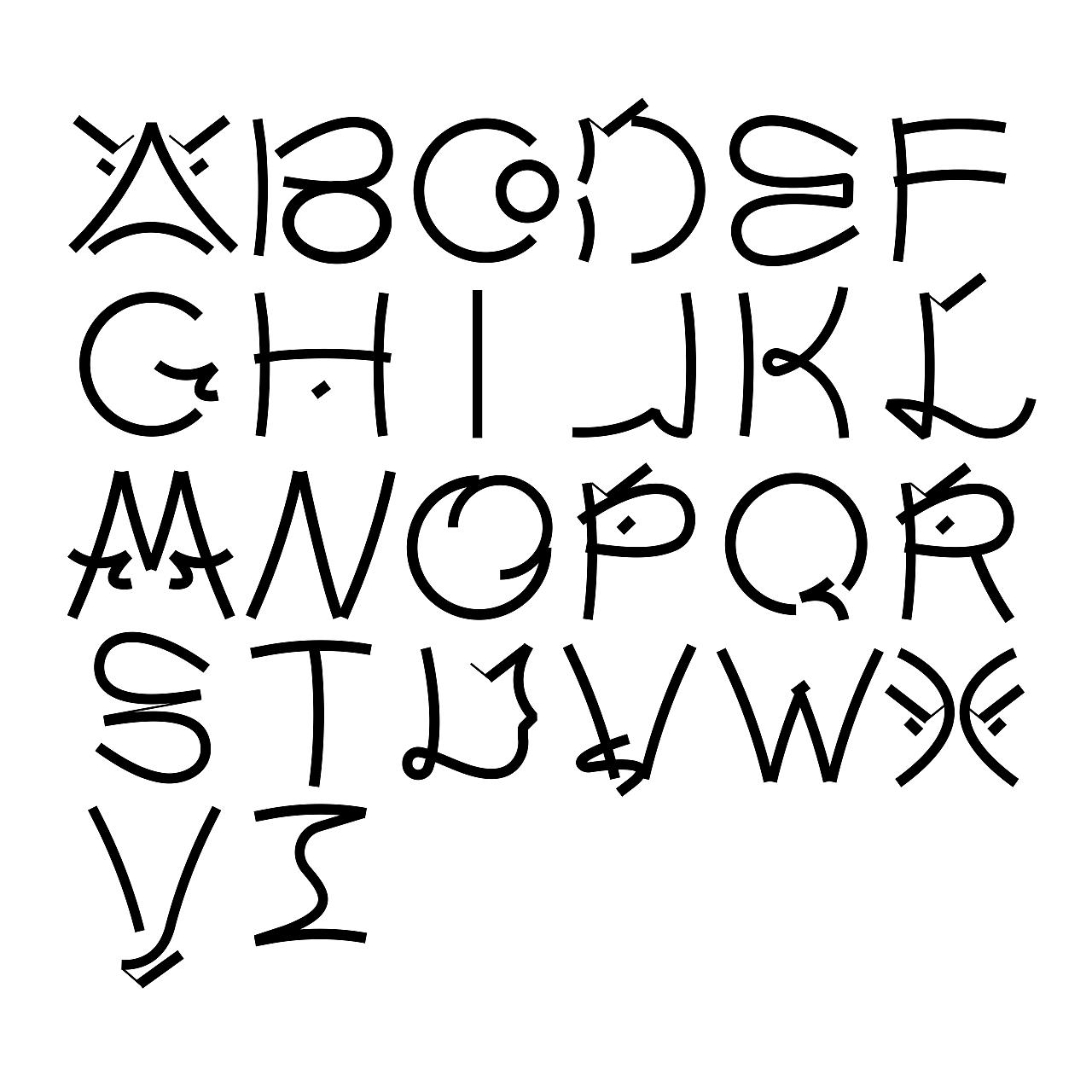 A Typeface as a Gift（图ZNDAxNTAwMTA4） - 字体/字形 - 站酷设计师花劍Huajian原创素材 - 站酷ZCOOL