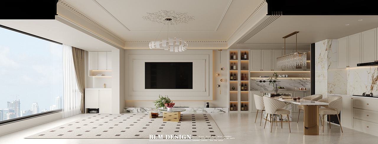 法式家装效果图案例（图ZNDAxNTA1OTY4） - 家装设计 - 站酷设计师白龙马效果图万万原创素材 - 站酷ZCOOL