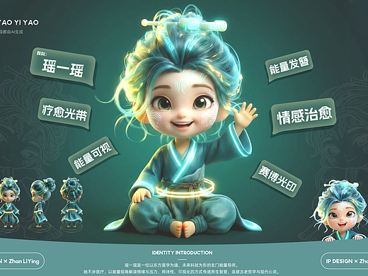 AI作品IP设计瑶一瑶