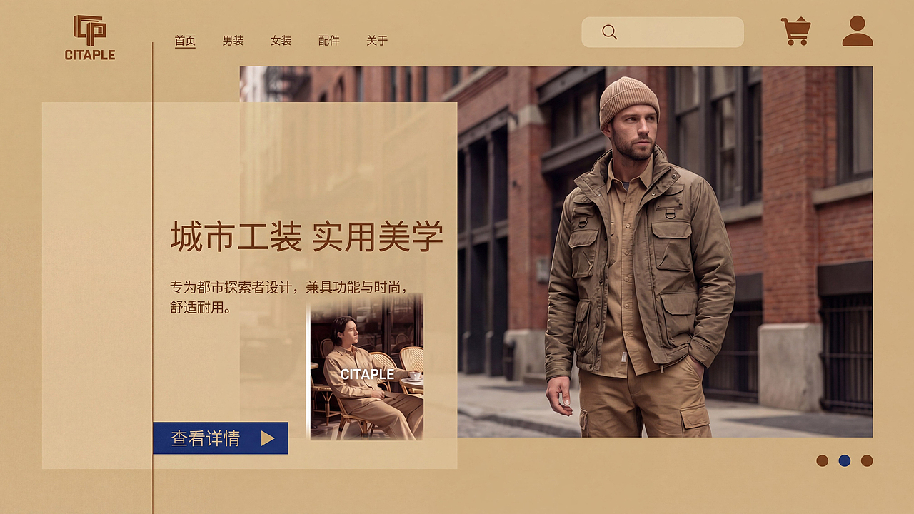 Citaple 城朴｜潮流休闲工装品牌设计（图ZNDAxNTE0MDE2） - 品牌 - 站酷设计师笑出法令纹原创素材 - 站酷ZCOOL