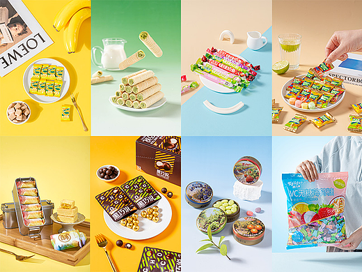 休闲食品零食软糖饼干硬糖电商产品拍摄▶▷▶叁食传媒