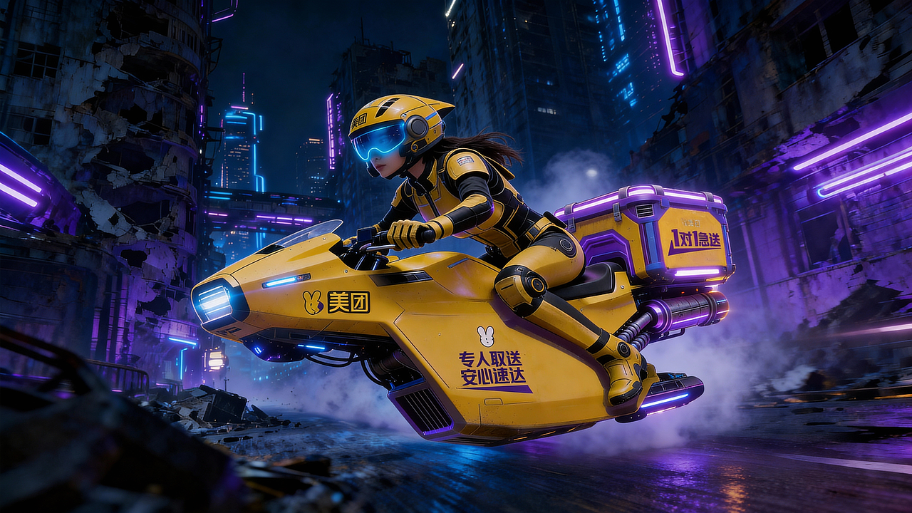 美团1对1急送创作大赛（图ZNDAxNTIwNzk2） - AI作品 - 站酷设计师洪琪h7原创素材 - 站酷ZCOOL