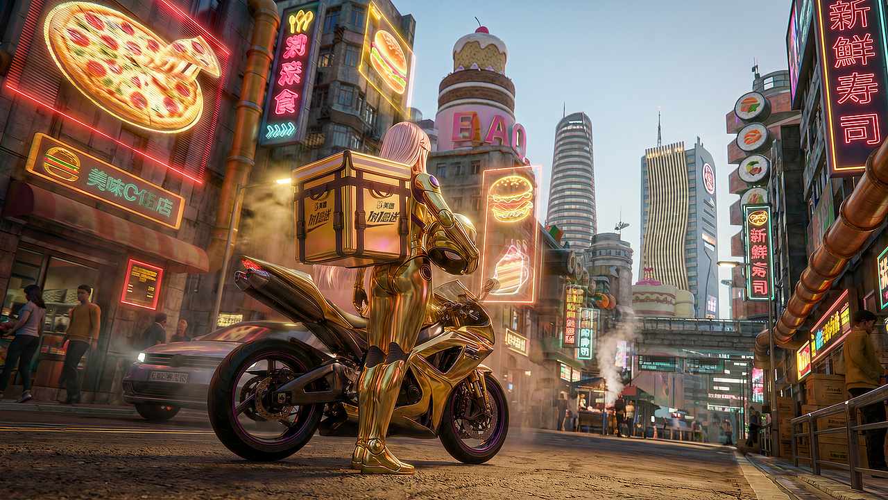 美团外卖1对1急送-准备好了吗？现在，出发（图ZNDAxNTIyNDY4） - AI作品 - 站酷设计师VRGC研究院原创素材 - 站酷ZCOOL