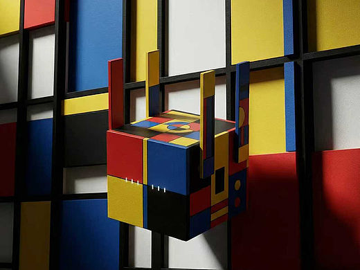 蒙德里安风格路由器外观设计