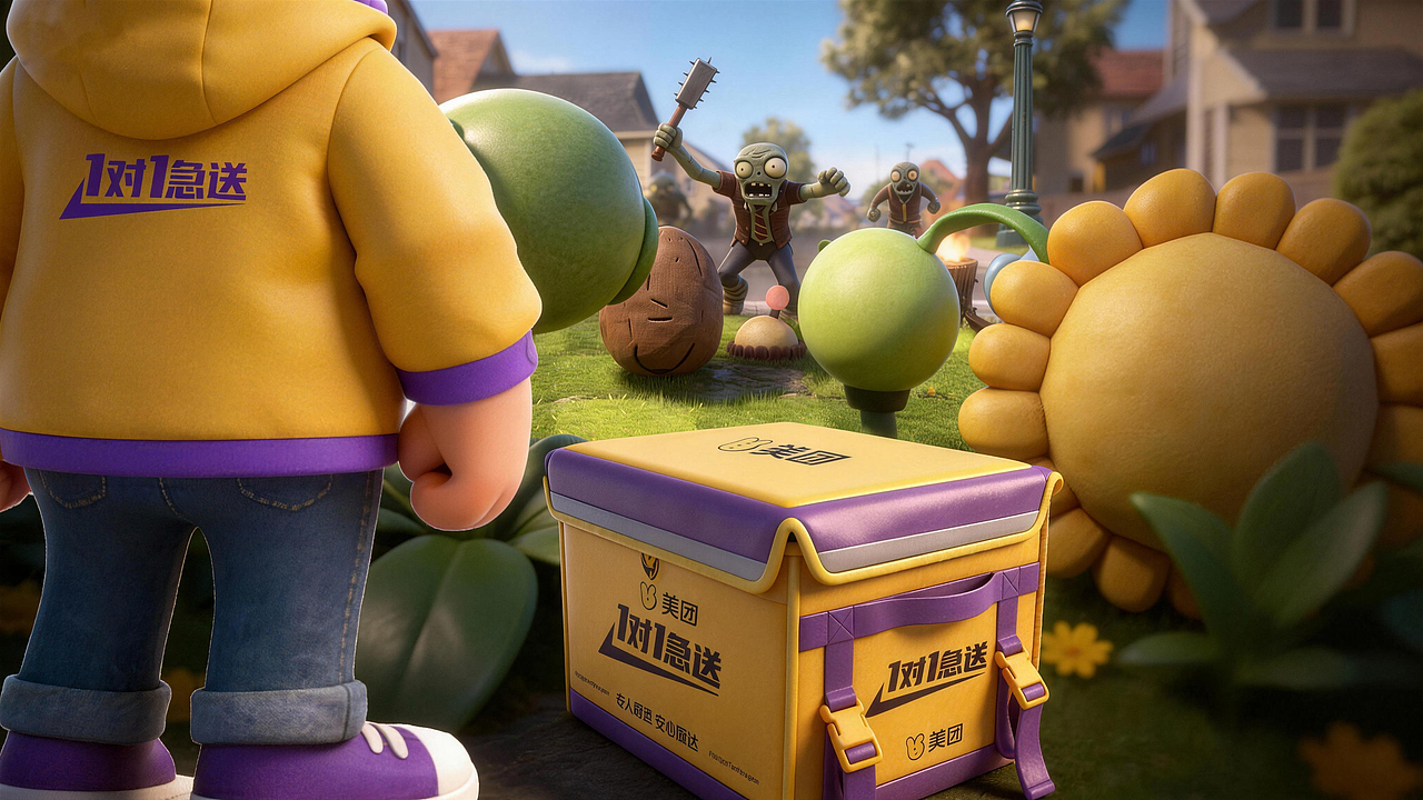 《僵尸：举报了！对面叫外卖》（图ZNDAxNTI3MzU2） - AI作品 - 站酷设计师百变小李原创素材 - 站酷ZCOOL