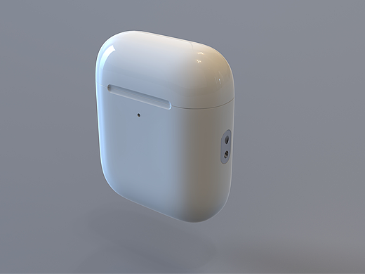 苹果耳机建模渲染
