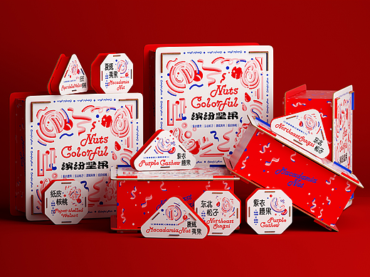 尚智×在野｜缤纷坚果新年礼盒包装｜食品包装设计