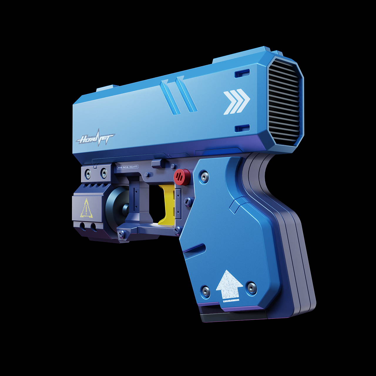 Blender硬表面临摹练习~紧凑型个人防卫枪~（图ZNDAxNTQ1Mzg4） - 动画/影视 - 站酷设计师李大博原创素材 - 站酷ZCOOL