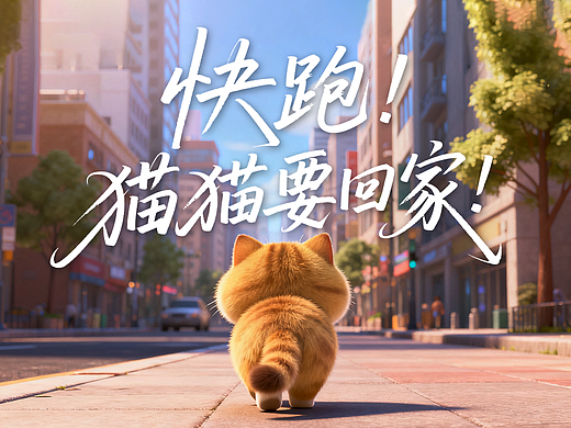 《快跑！猫猫要回家》