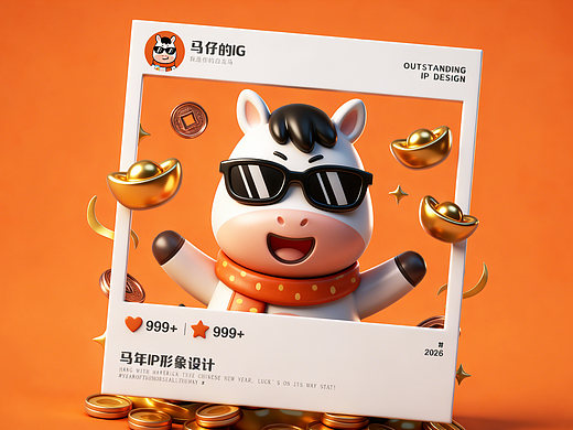 马仔——马年IP形象设计