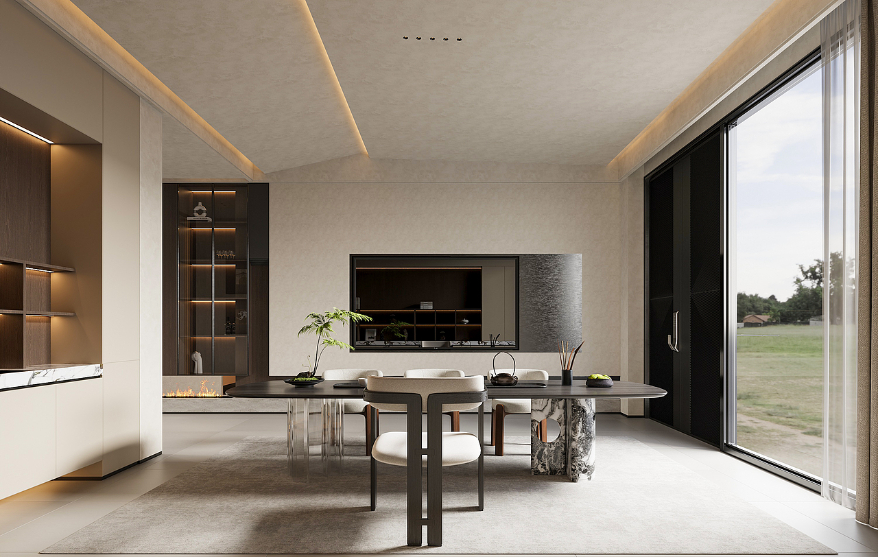 意式轻奢|从不在堆砌符号 用材质的碰撞 光影的层次（图ZNDAxNTYwODIw） - 家装设计 - 站酷设计师是小巴菲呀原创素材 - 站酷ZCOOL