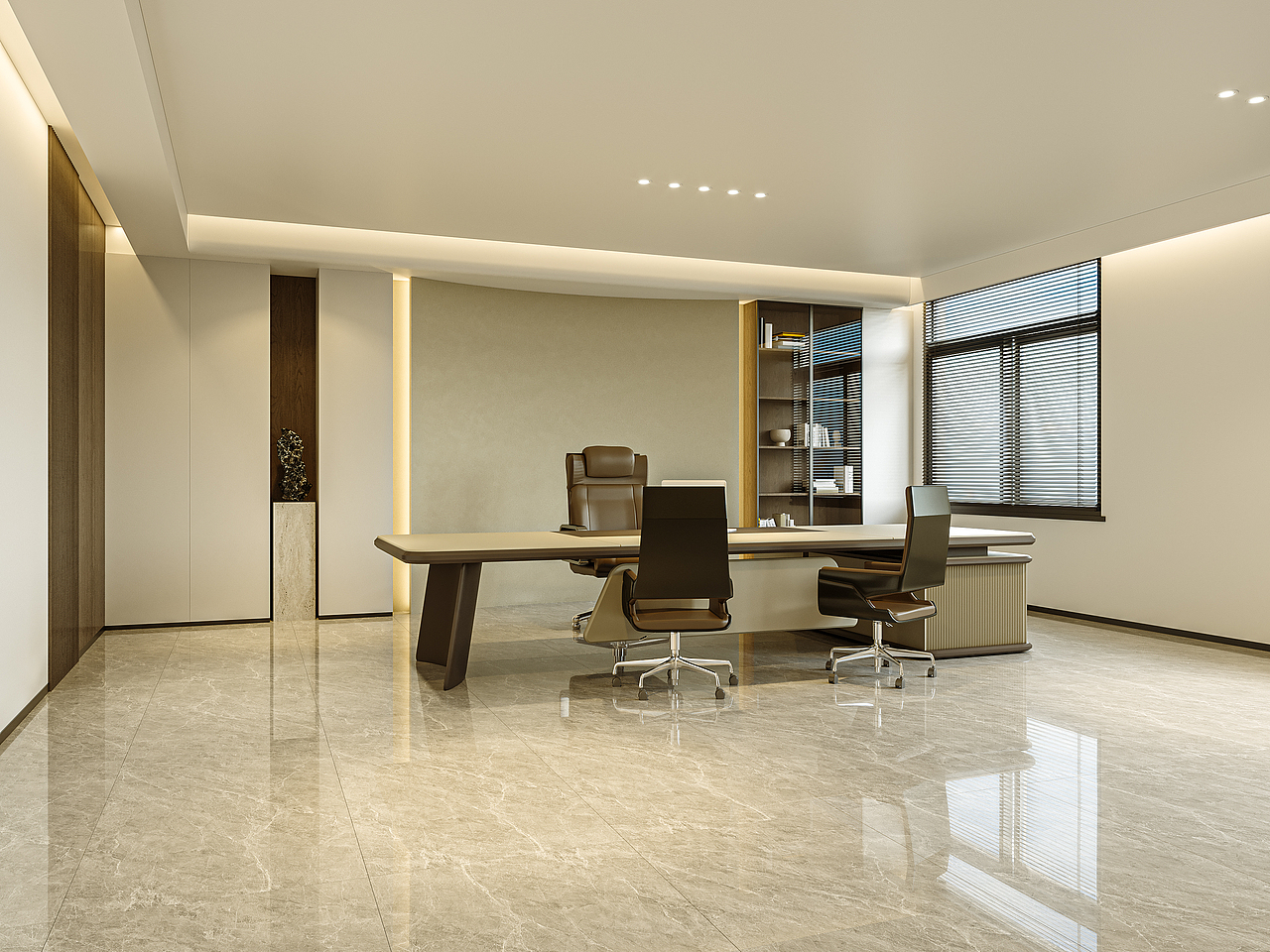办公室设计|商务质感与 松弛氛围 的双向平衡～（图ZNDAxNTYxOTc2） - 商业空间设计 - 站酷设计师孟西原创素材 - 站酷ZCOOL