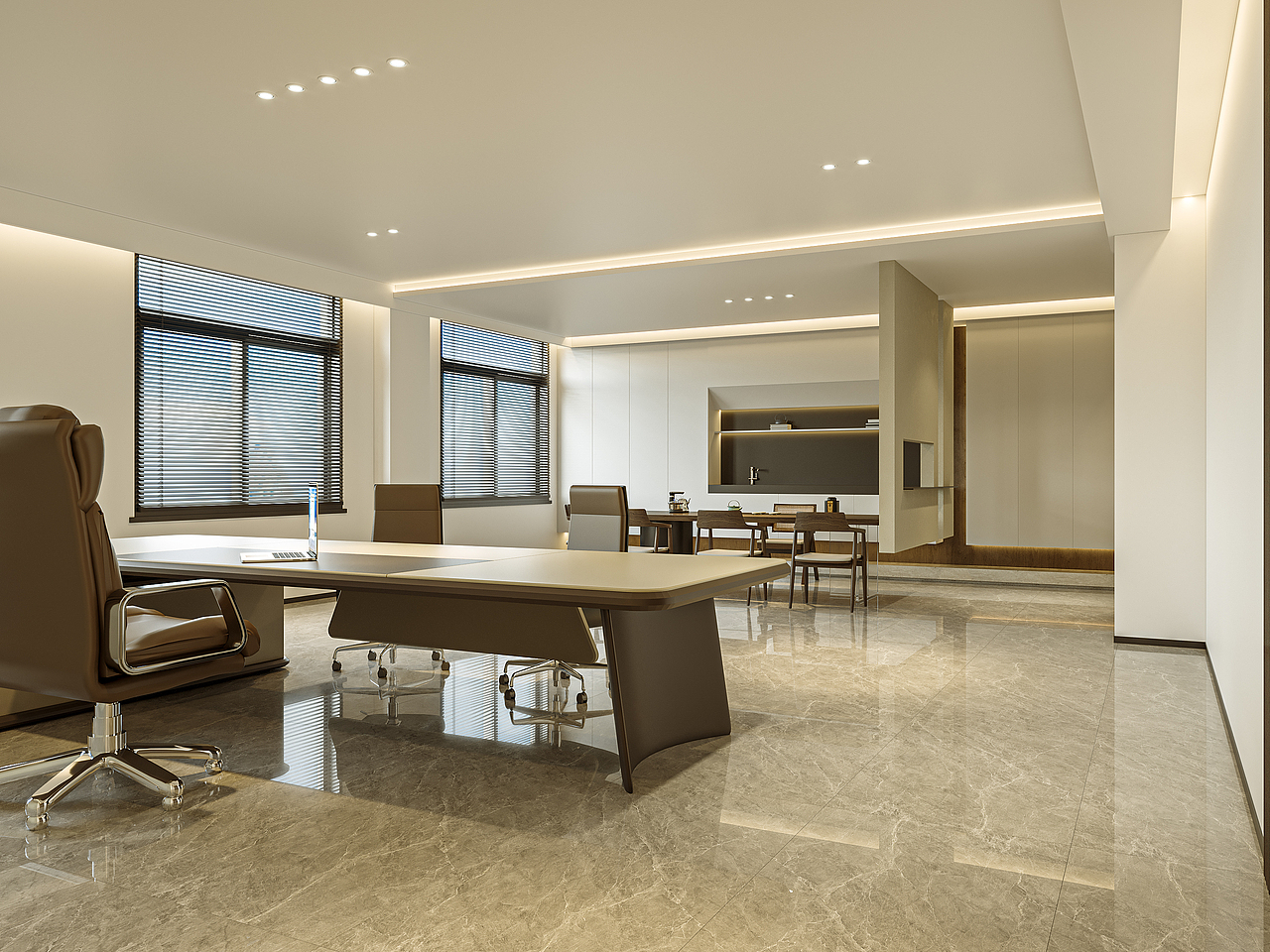 办公室设计|商务质感与 松弛氛围 的双向平衡～（图ZNDAxNTYyMDA0） - 商业空间设计 - 站酷设计师孟西原创素材 - 站酷ZCOOL