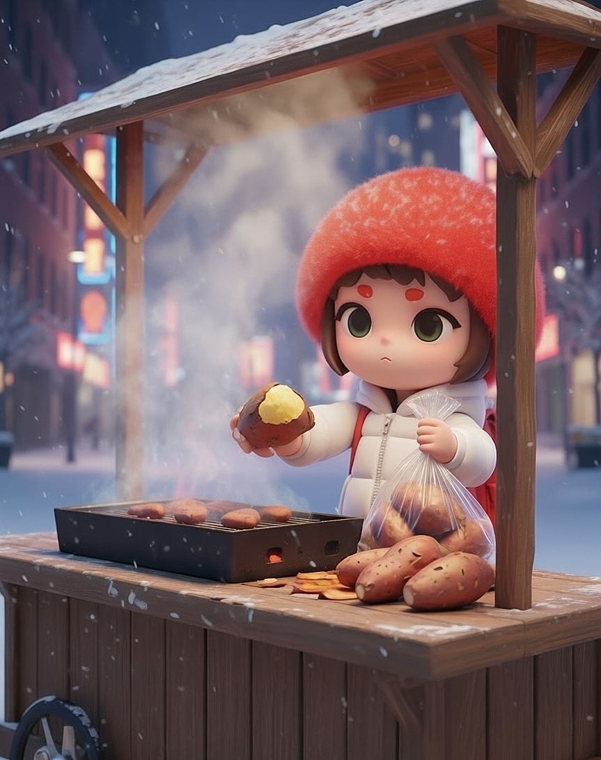 小土豆吃红薯（图ZNDAxNTcxMTY0） - 动画片 - 站酷设计师yeheer原创素材 - 站酷ZCOOL