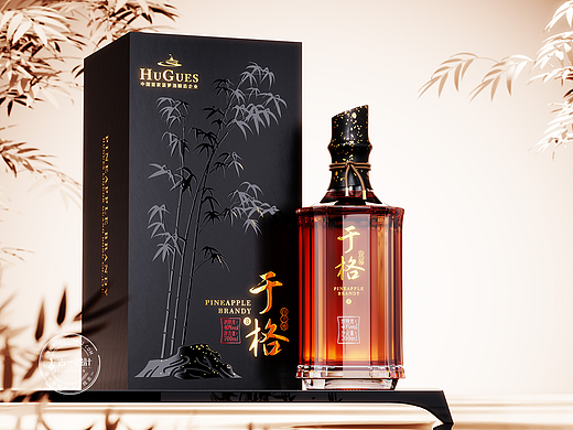 【于格 x 古一设计】于格菠萝白兰地酒包装设计