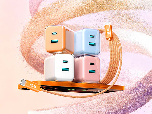 3C产品充电器RS渲染+AI