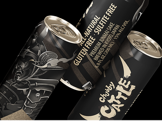 SAKE HIGH! × CHUBBY CATTLE 清酒包装设计