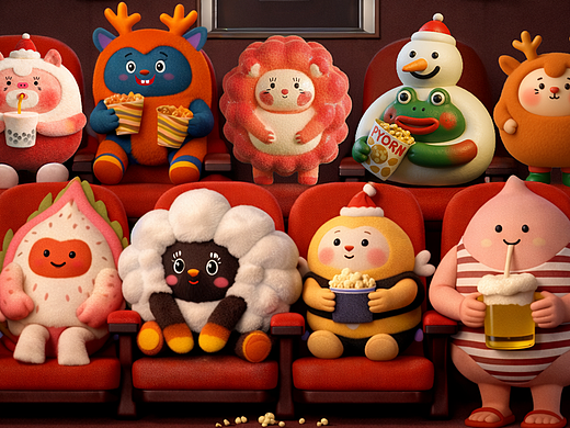 马年新年角色场景