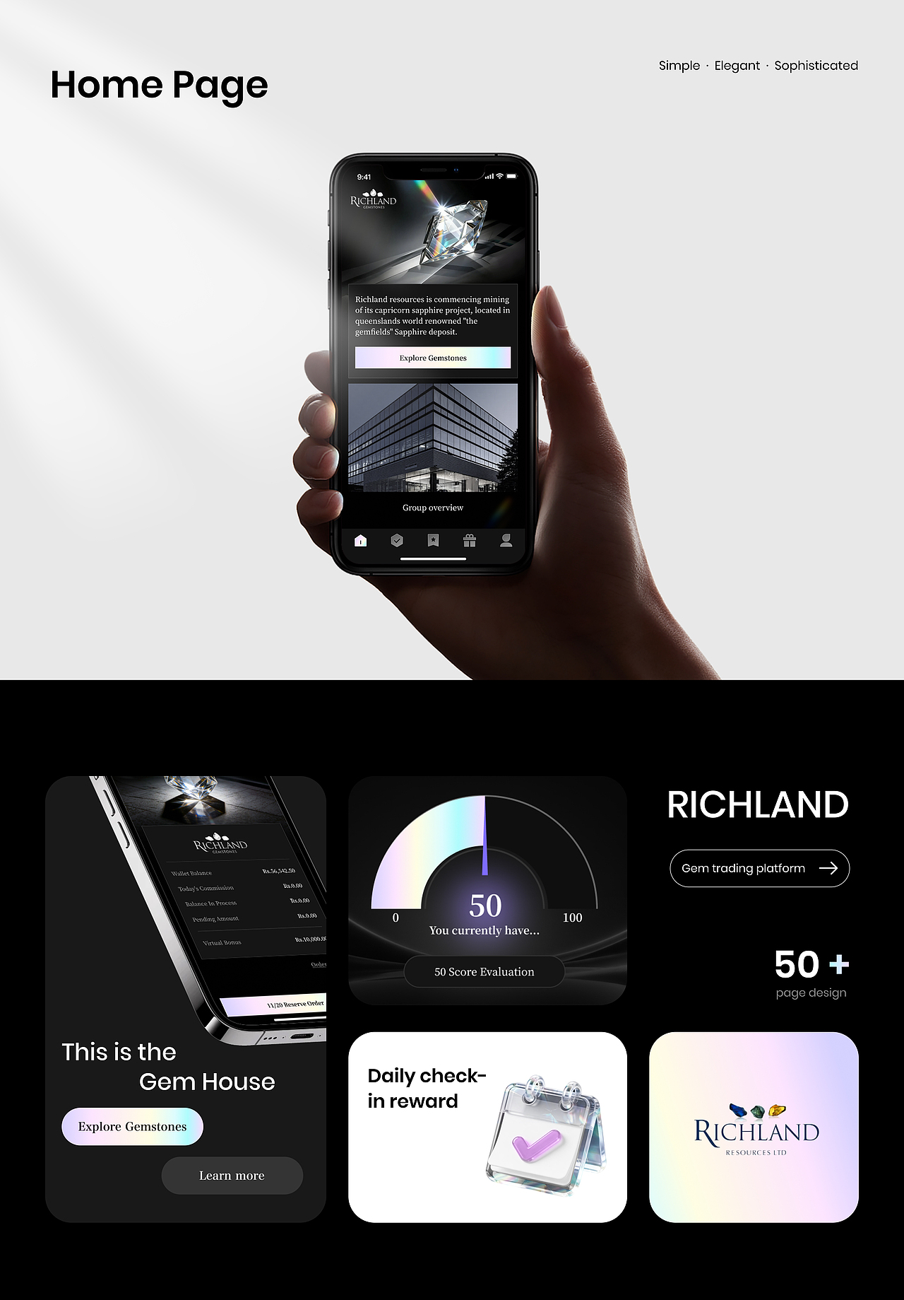 Richland 宝石app项目（图ZNDAxNTg5MzMy） - APP界面 - 站酷设计师huanghaiyan02原创素材 - 站酷ZCOOL