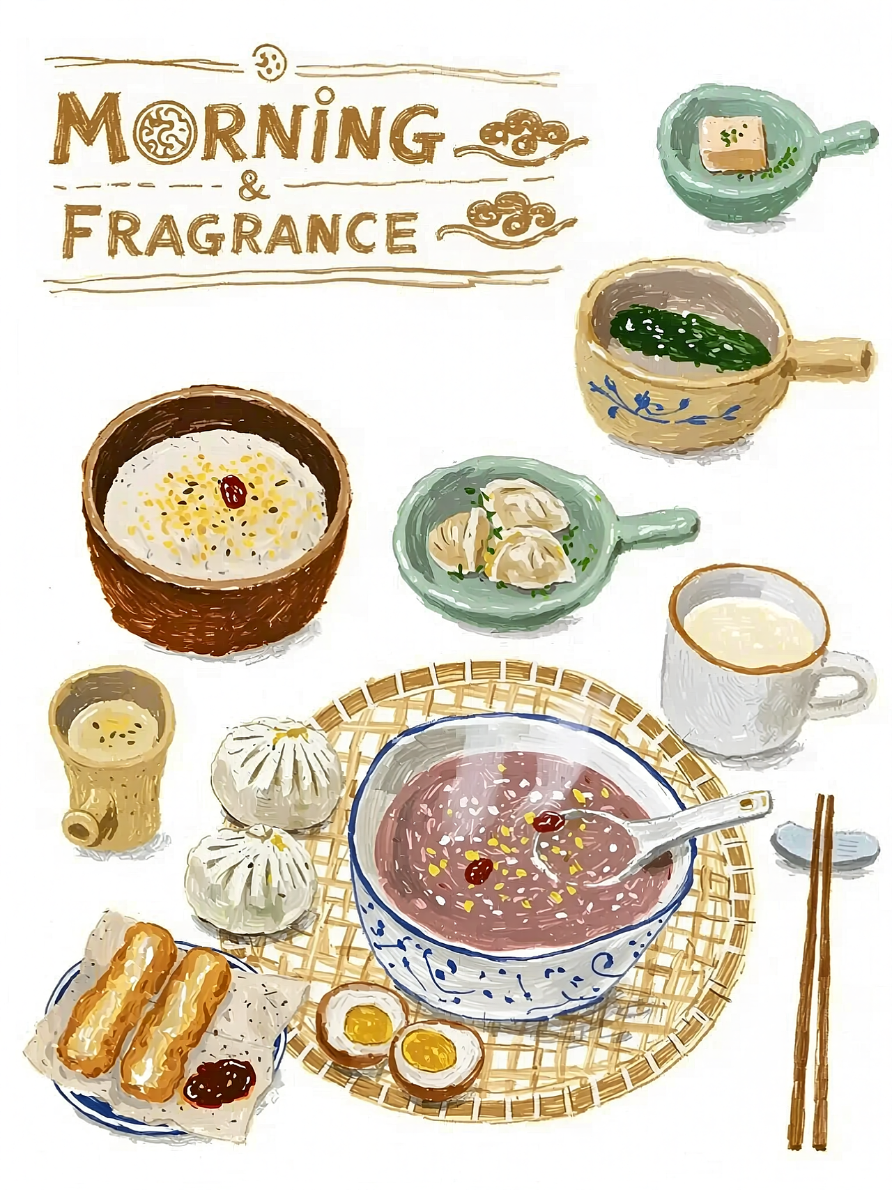 下午茶时间（图ZNDAxNjAzNzgw） - 艺术插画 - 站酷设计师虫下illustration原创素材 - 站酷ZCOOL