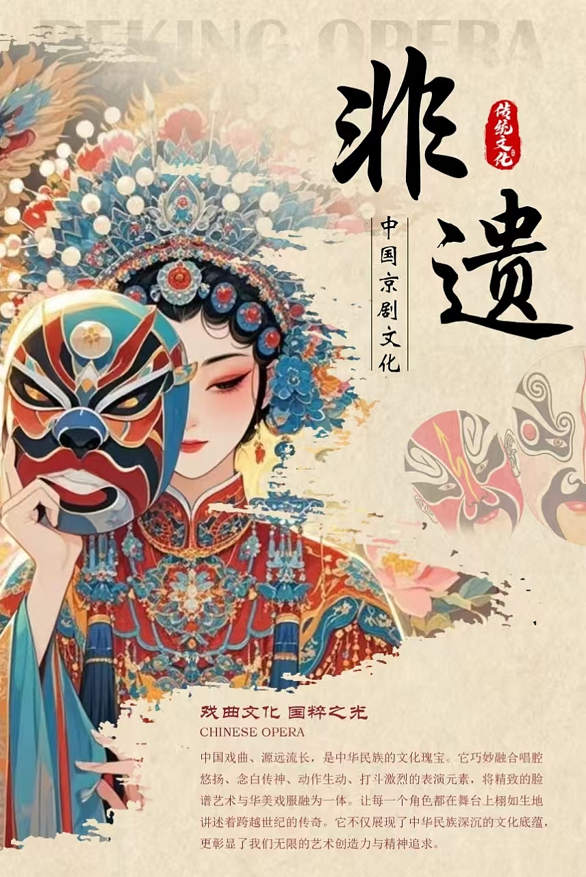国粹里的戏曲华章（图ZNDAxNjAzODQ4） - 海报 - 站酷设计师设计小7原创素材 - 站酷ZCOOL