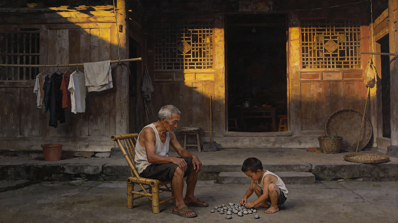 【AI油画】旧年代的农村（图ZNDAxNjA3MzQw） - 艺术插画 - 站酷设计师江宁的赞酷之旅原创素材 - 站酷ZCOOL