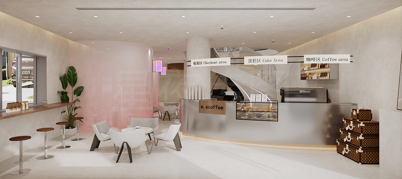 ✨ 今日工装案例｜把「松弛感」装进咖啡店（图ZNDAxNjEwNjMy） - 商业空间设计 - 站酷设计师余温啊原创素材 - 站酷ZCOOL