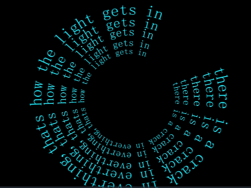 文本径向动效AE