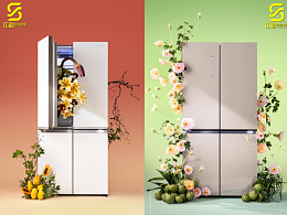 容声 冰箱产品精修  场景图调色修图