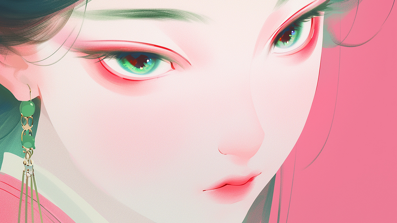 AI绘古韵·人面桃花系列（图ZNDAxNjI1MTI0） - 艺术插画 - 站酷设计师丝丝悦原创素材 - 站酷ZCOOL