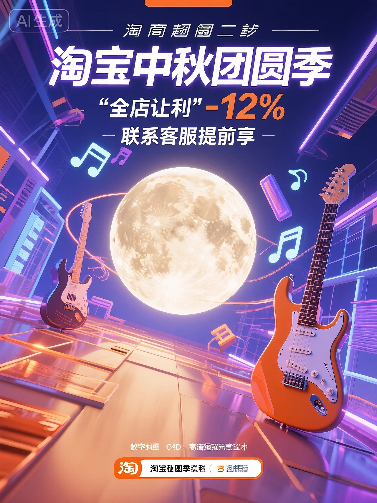 AI 制作电商海报案例（图ZNDAxNjI2OTQ4） - AI作品 - 站酷设计师文艺田原创素材 - 站酷ZCOOL