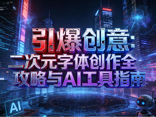 引爆创意：二次元字体创作全攻略与AI工具指南