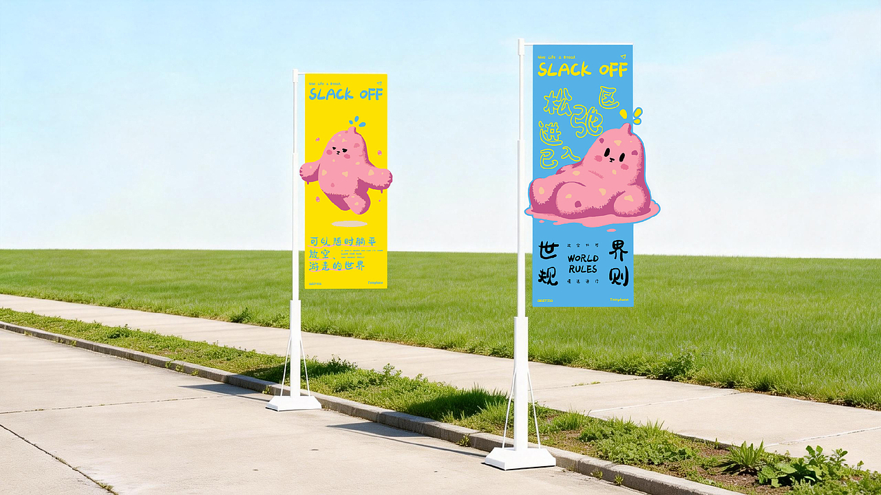 SLACK OFF ▏烂泥态下的品牌视觉（图ZNDAxNjQ3Nzgw） - 品牌 - 站酷设计师一林_原创素材 - 站酷ZCOOL