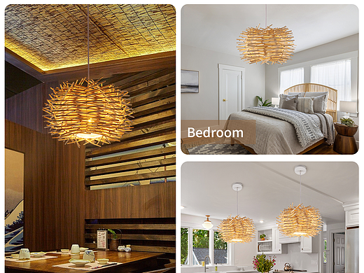 吊灯竹编系列-4 摄影+设计案例