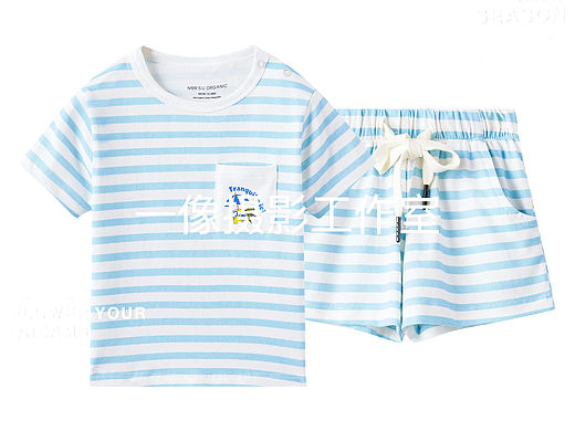 婴幼儿家居服拍摄儿童服务摄影平铺挂拍细节