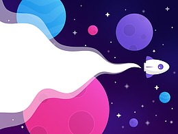 4K太空插画背景包