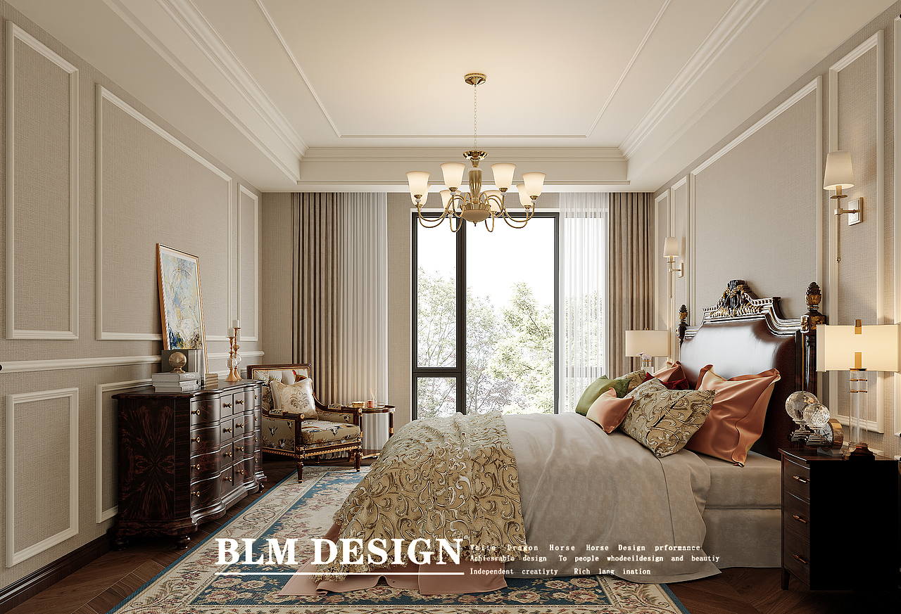 美式效果图设计（图ZNDAxNjY3ODYw） - 家装设计 - 站酷设计师艺米空间视觉表现原创素材 - 站酷ZCOOL