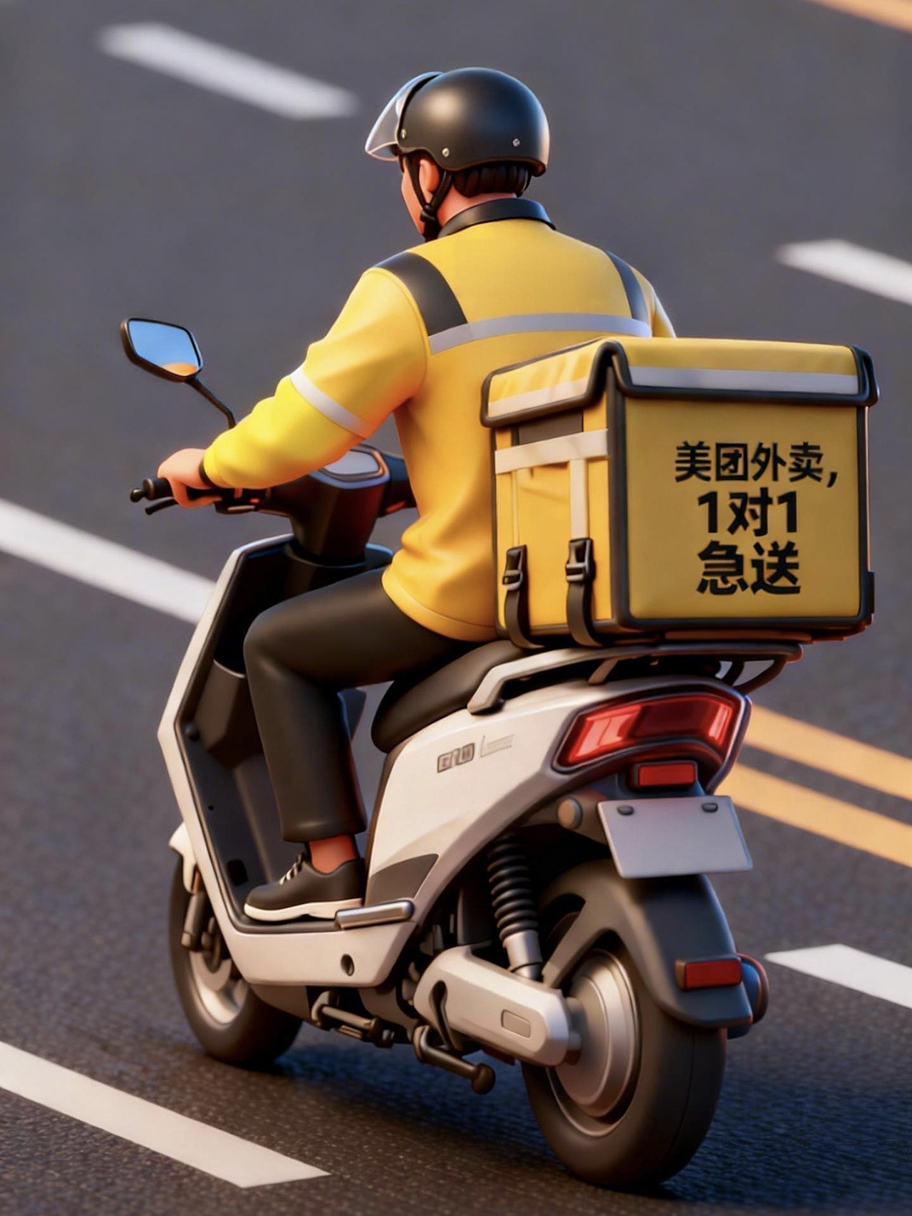 你下单，我必达/美团外卖一对一急送（图ZNDAxNjcwNTEy） - AI作品 - 站酷设计师Lunergy灵曦原创素材 - 站酷ZCOOL