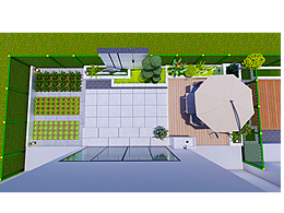 【庭院设计】现代极简风格庭院设计效果图