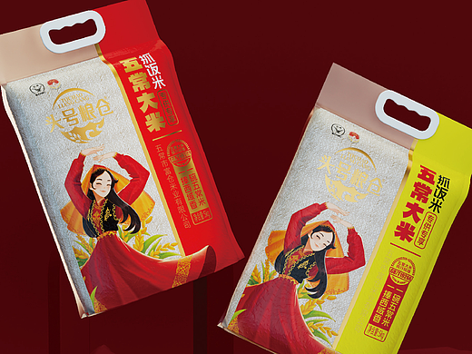 新疆手抓饭专用米包装设计
