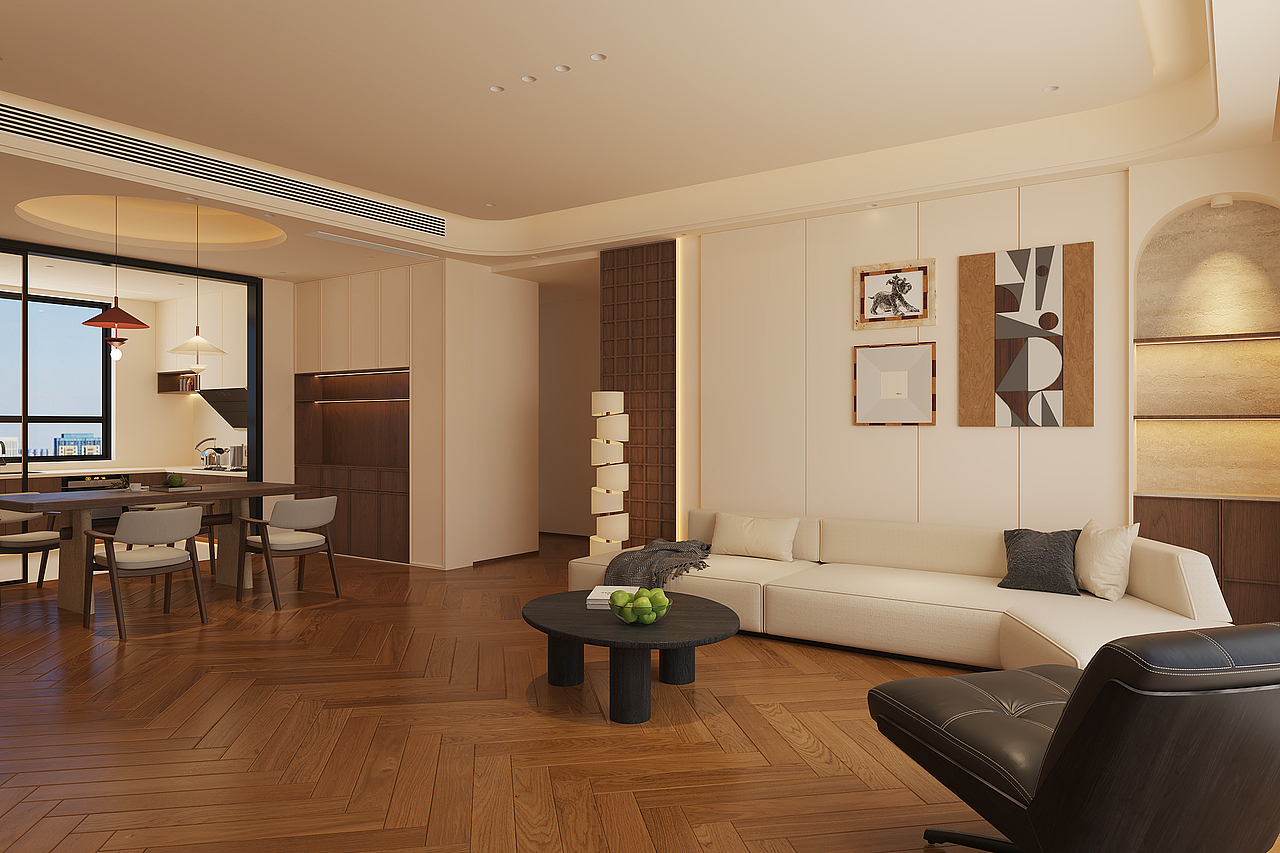 现代中古风家居 宋氏美学-一凡（图ZNDAxNjc3NTM2） - 家装设计 - 站酷设计师壹度空间1016原创素材 - 站酷ZCOOL