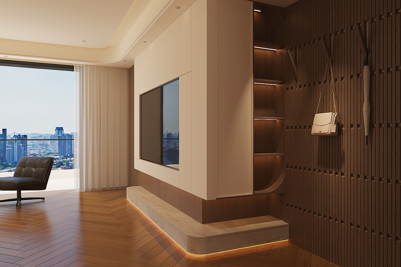 现代中古风家居 宋氏美学-一凡（图ZNDAxNjc3NTMy） - 家装设计 - 站酷设计师壹度空间1016原创素材 - 站酷ZCOOL